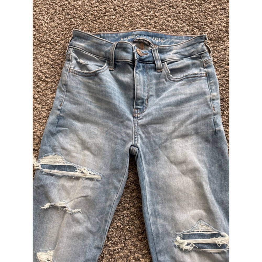 Hi Rise Distressed Jegging - Picture 4 of 5